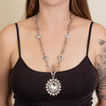 1261 - Crystal Pendant Necklace - Clear