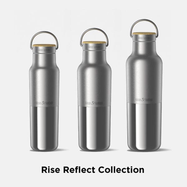 Klean Kanteen Brushed 12oz Rise Reflect Insulated Bottle with Bamboo Cap
