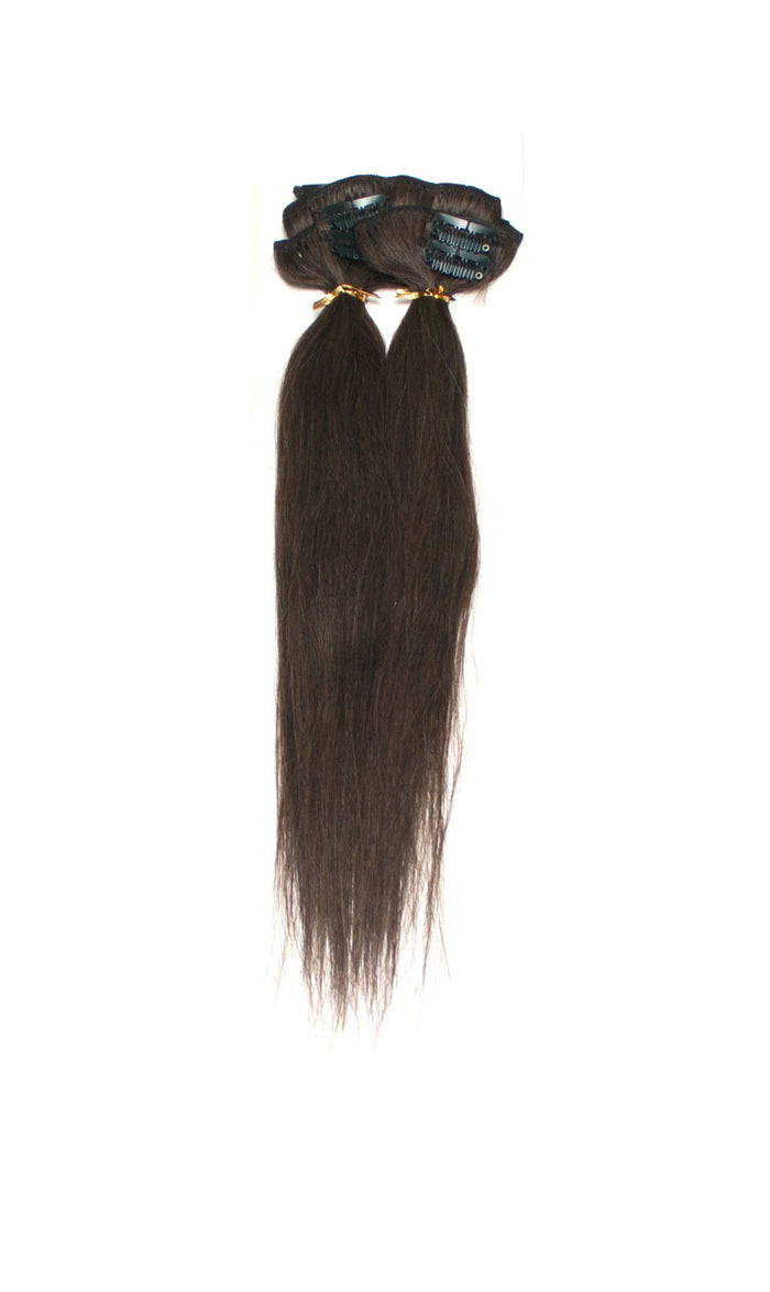1st Lady Remy Human Hair Clip-On Silky Straight 14"  (7Pcs) - Elysee Star