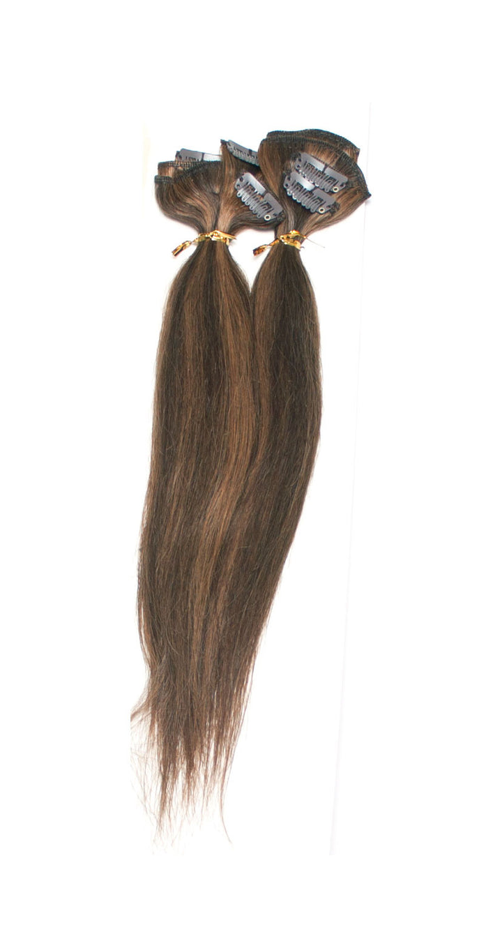 1st Lady Remy Human Hair Clip-On Silky Straight 14"  (7Pcs) - Elysee Star