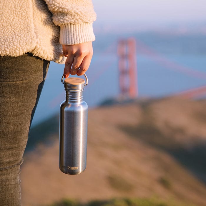 Klean Kanteen 27oz Reflect Water Bottle with Bamboo Cap
