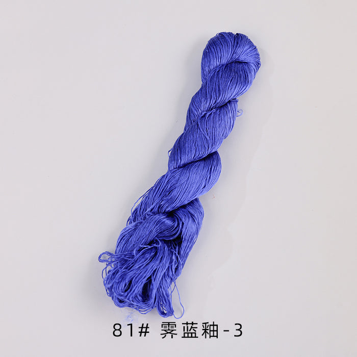 400m Suzhou Embroidery Untwisted Mulberry Silk Thread(Blue05) - Ronghua Threads