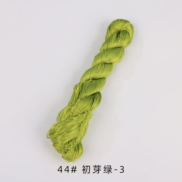 400m Suzhou Embroidery Untwisted Mulberry Silk Thread(Green03) - Ronghua Threads