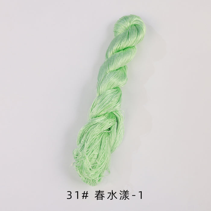 400m Suzhou Embroidery Untwisted Mulberry Silk Thread(Green03) - Ronghua Threads