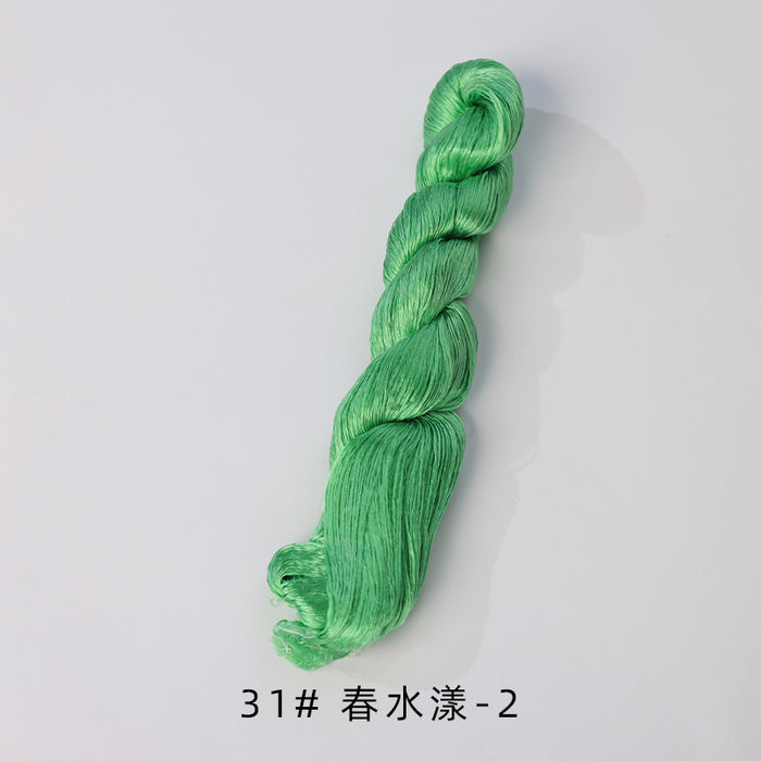 400m Suzhou Embroidery Untwisted Mulberry Silk Thread(Green03) - Ronghua Threads