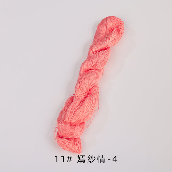400m Suzhou Embroidery Untwisted Mulberry Silk Thread(Pink02) - Ronghua Threads