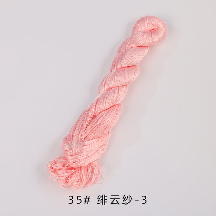 400m Suzhou Embroidery Untwisted Mulberry Silk Thread(Pink03) - Ronghua Threads