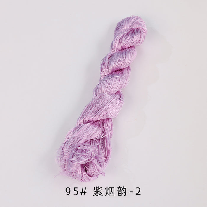 400m Suzhou Embroidery Untwisted Mulberry Silk Thread(Purple01) - Ronghua Threads