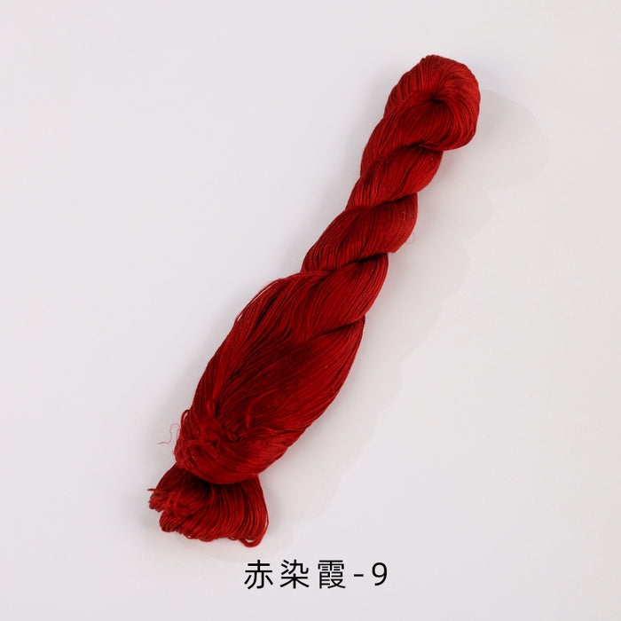 400m Suzhou Embroidery Untwisted Mulberry Silk Thread(Red01) - Ronghua Threads