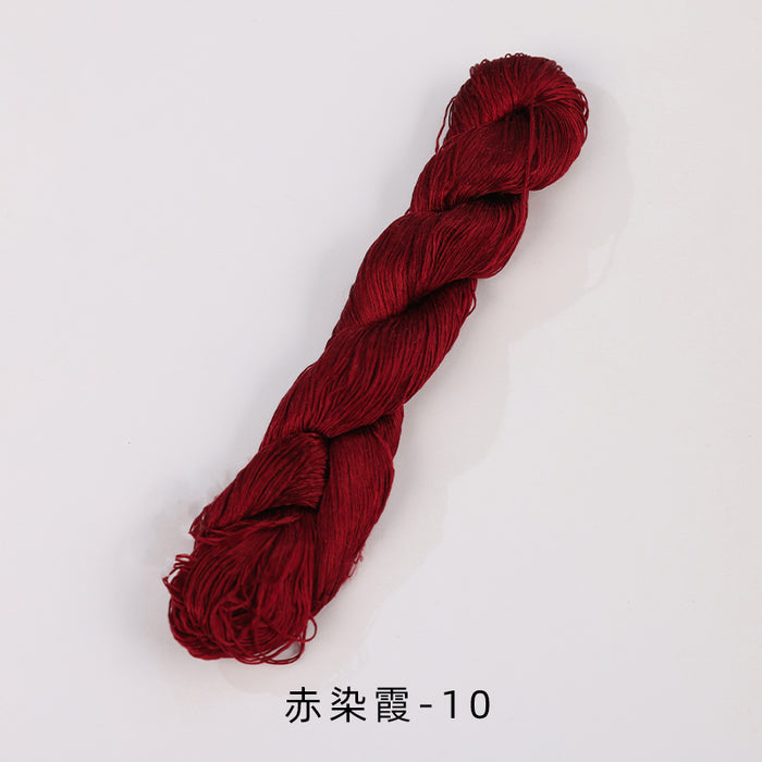 400m Suzhou Embroidery Untwisted Mulberry Silk Thread(Red01) - Ronghua Threads