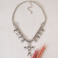 92079 - Crystal Pendant Necklace - Clear