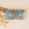 93210 - Western Earrings - Turquoise & Silver