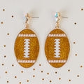 93226 - Football Earrings - Gold