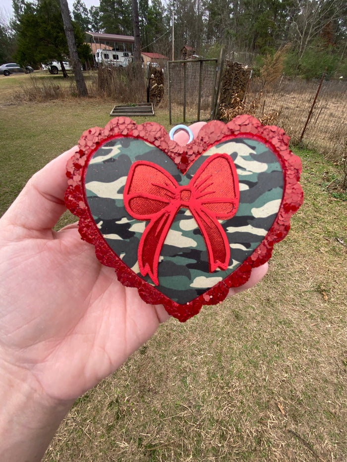 Coquette Bow in Heart Freshie