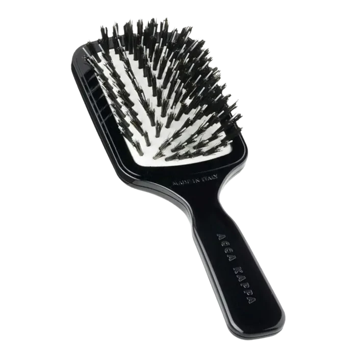 Acca Kappa Mini Paddle Brush 100% Boar Bristles & Nylon Monofilament