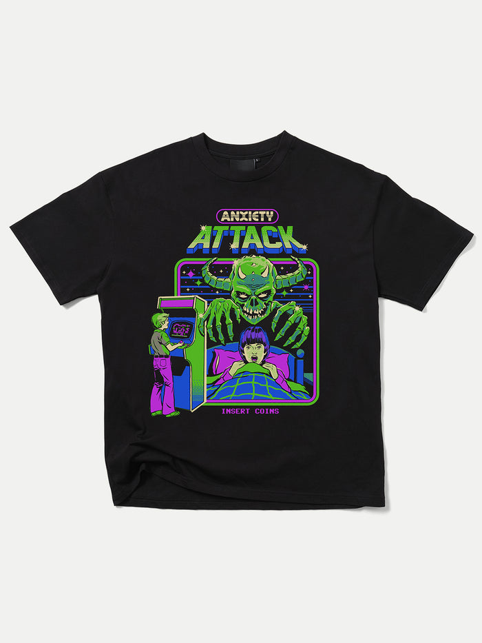 Anxiety Attack T-Shirt | Black-Image 1