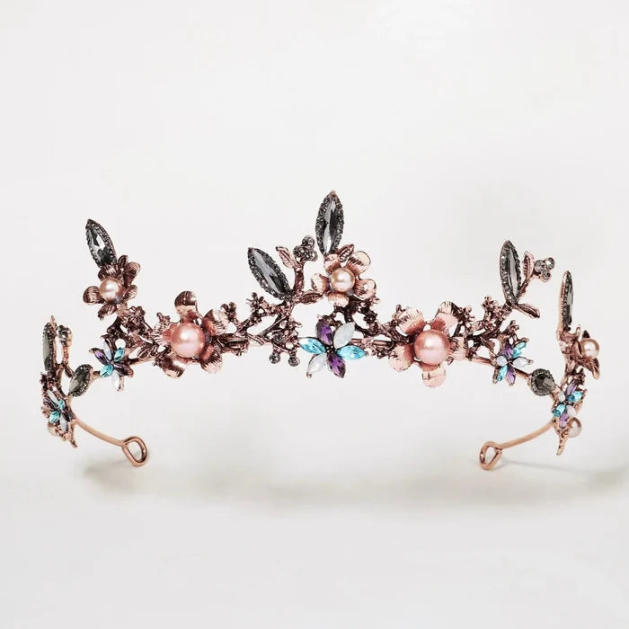 Wedding Hair Accessories - Bohemian Gold Bridal Tiara