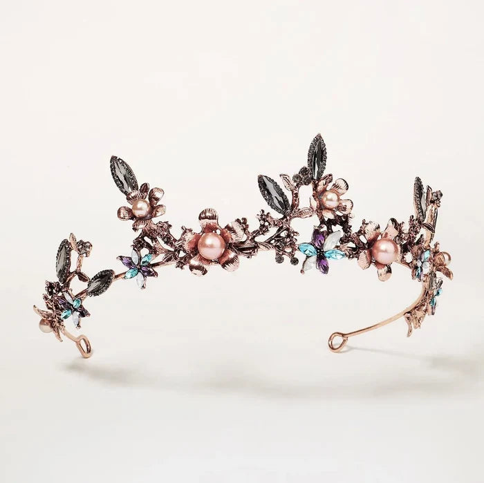 Wedding Hair Accessories - Bohemian Gold Bridal Tiara