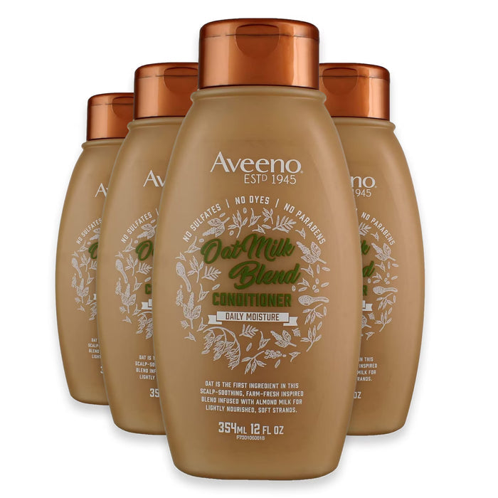 Aveeno Oat Milk Blend Daily Moisture Conditioner - 12 oz - 4 Pack
