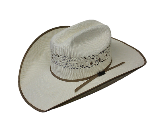 Bangora w/ Brown Binding  Culberson Hat 4''