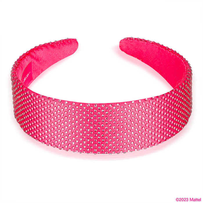 Barbie Rhinestone Flat Hair Band with Barbie Charm-Hot Pink
