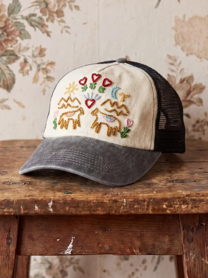 Beaded Trucker Hat - Horses-view 1