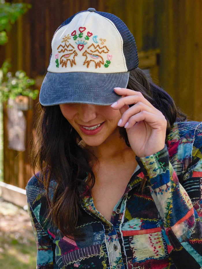 Beaded Trucker Hat - Horses-view 2