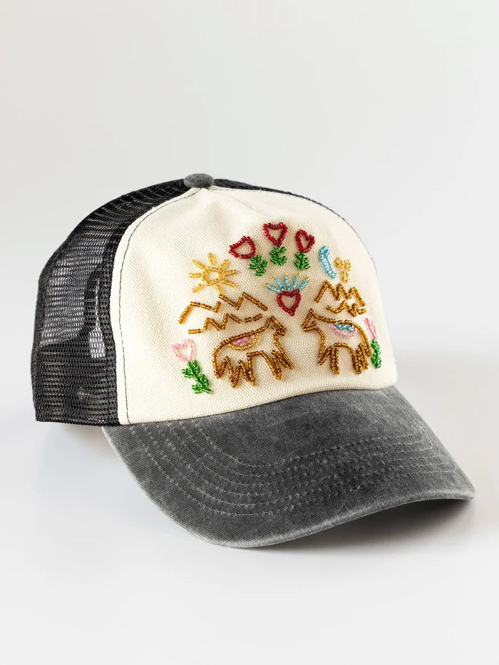 Beaded Trucker Hat - Horses-view 3