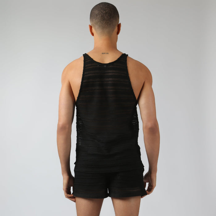 NEW- Black Sundown Knit Tank - Parke & Ronen