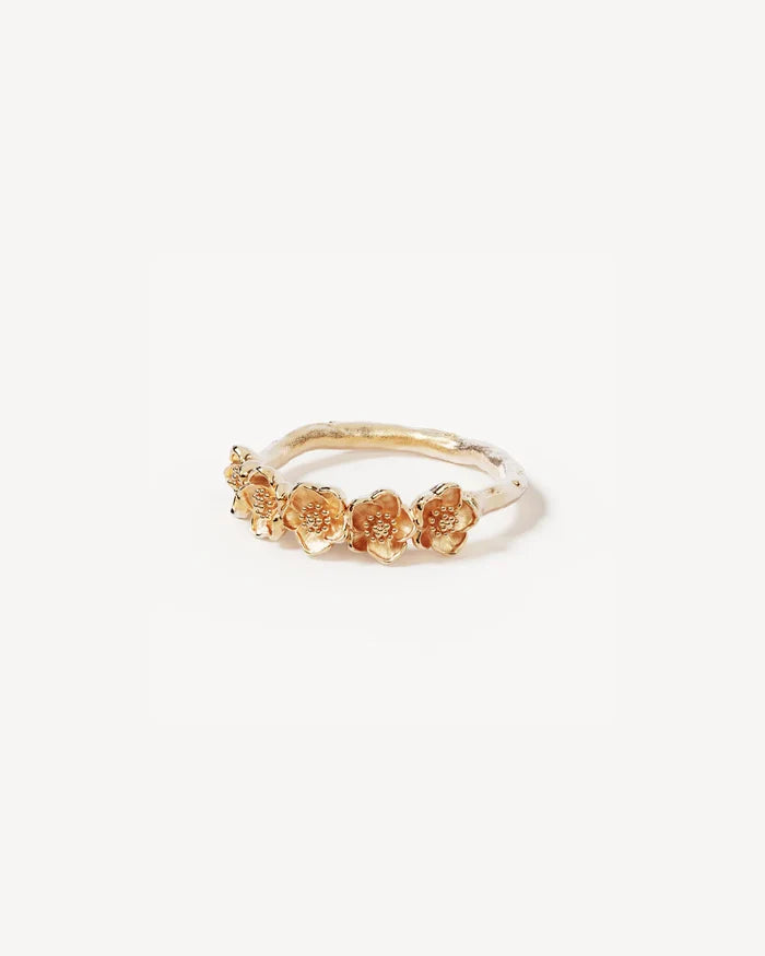 Bloom With Grace Ring in 18K Gold Vermeil By Charlotte
