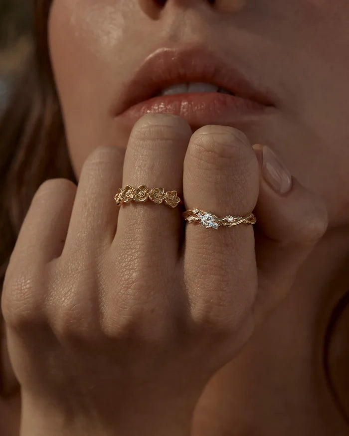 Bloom With Grace Ring in 18K Gold Vermeil By Charlotte