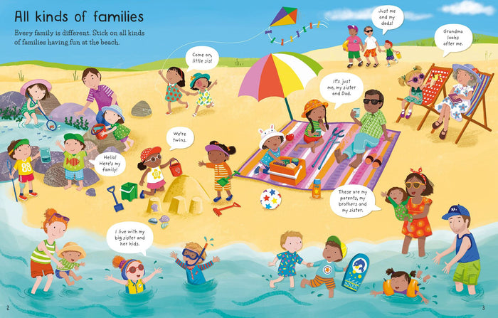 Book - First Sticker Book - Families - Spread 2