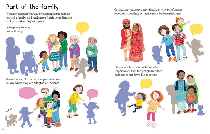 Book - First Sticker Book - Families - Spread 3