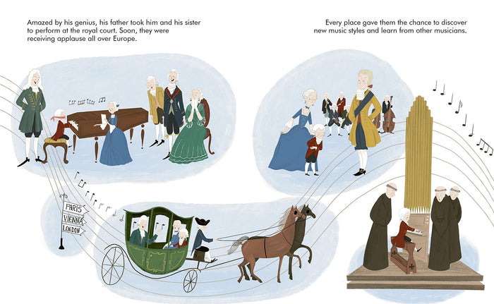 Book - Little People, Big Dreams - Mozart - Spread 3