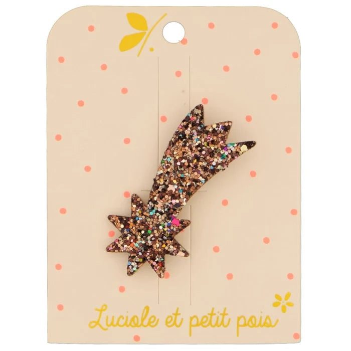 Luciole et Petit Pois - Brooch - Shooting Star - Bronze Glitter
