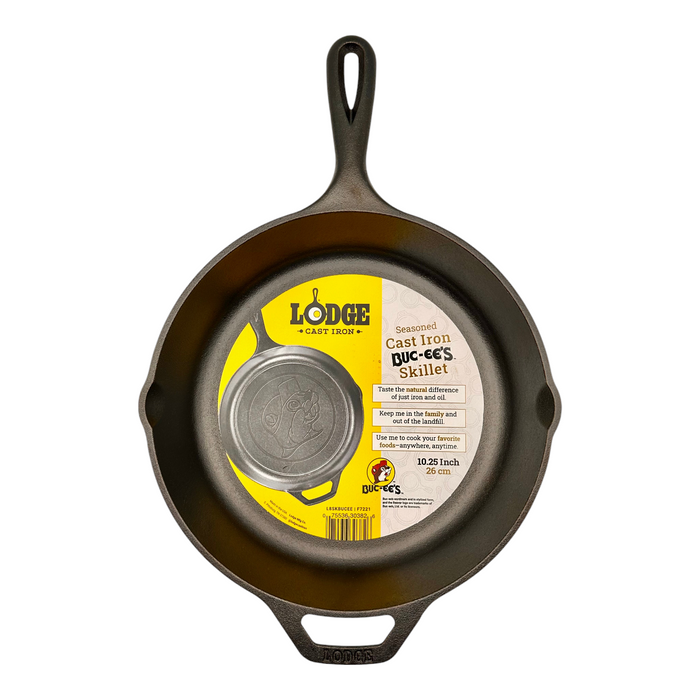 Buc-ee’s 10.25” Lodge Cast Iron Skillet – Pre-Seasoned