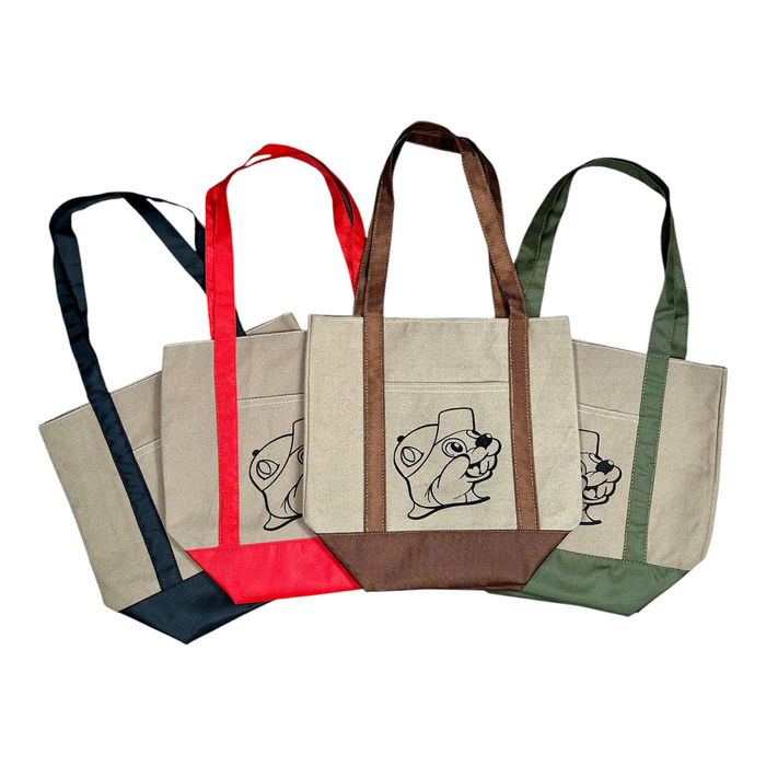 Buc-ee’s Small Canvas Tote Bag with Front Pocket