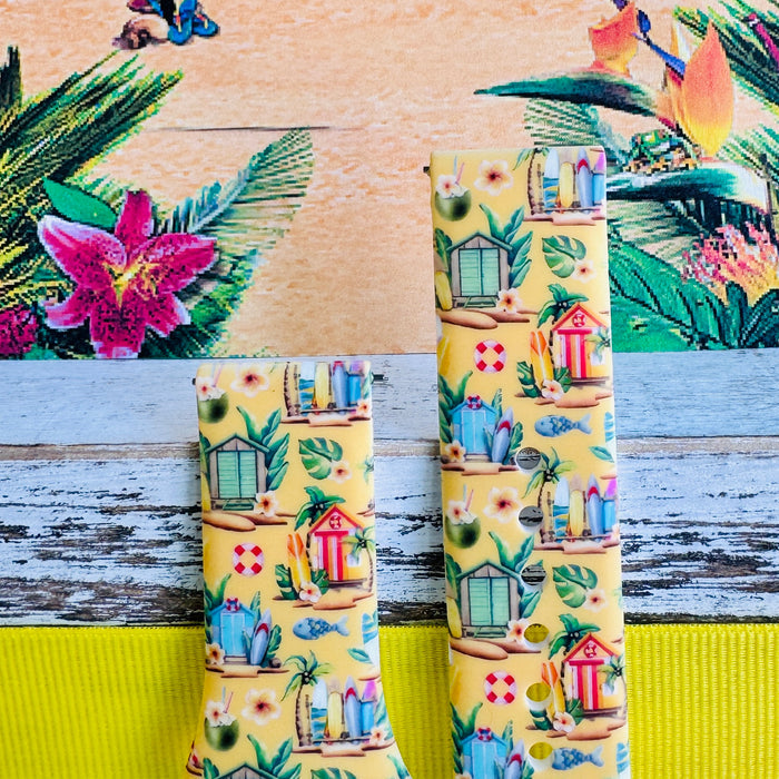 Cabana Cutie Print Silicone Band For Samsung Watch
