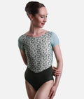 Professional Cap Sleeve Dance Leotard with Open Back - CORALIE