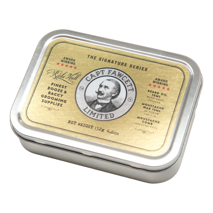 Captain Fawcett's Ricki Hall Survival Kit for skjegg og bart