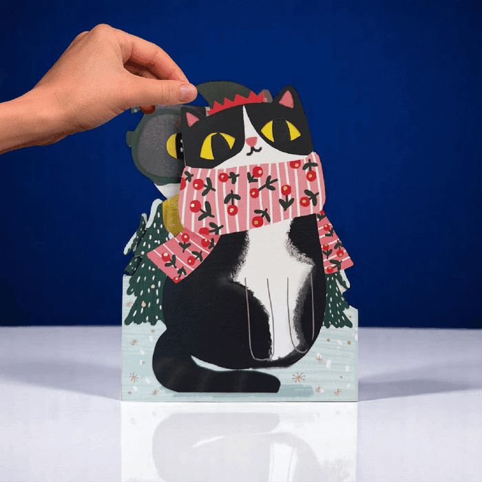 Alljoy Design - Christmas Card - Christmas Cat