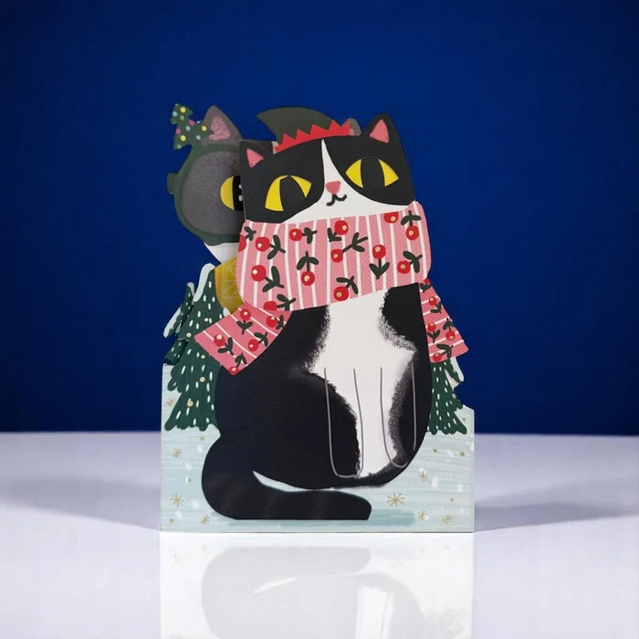 Alljoy Design - Christmas Card - Christmas Cat