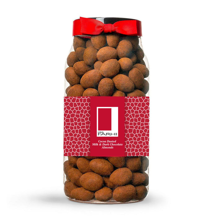 Cocoa Dusted Dark & Milk Chocolate Almonds, Palm Oil Free, 650g