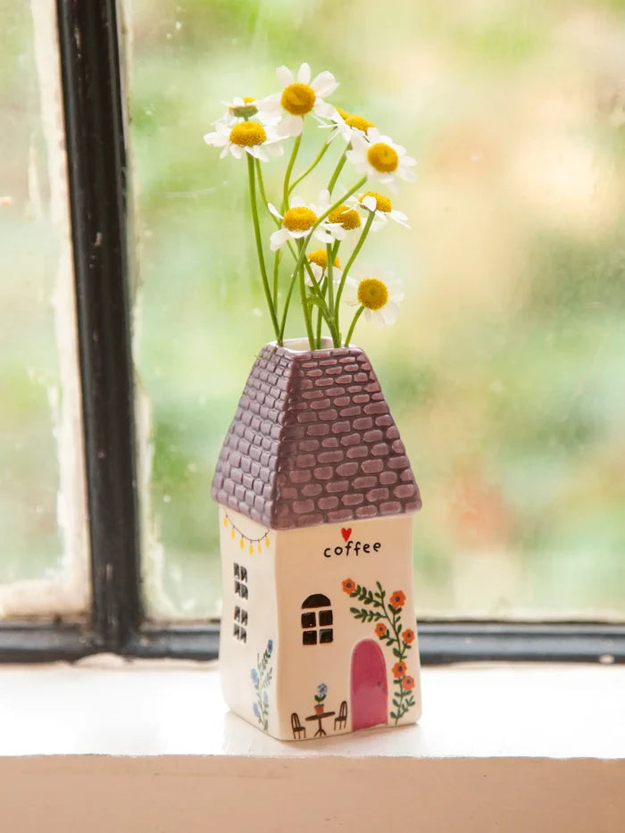 Cottage Bud Vase - Coffee-view 1