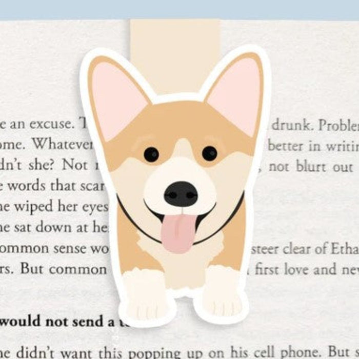 CRAFTEDVAN Magnetic Bookmark - Corgi Pup