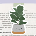 CRAFTEDVAN Magnetic Bookmark - Fiddle Fig Plant