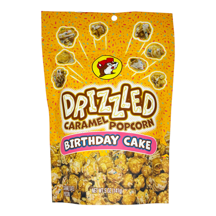 Drizzled Caramel Popcorn - Birthday Cake