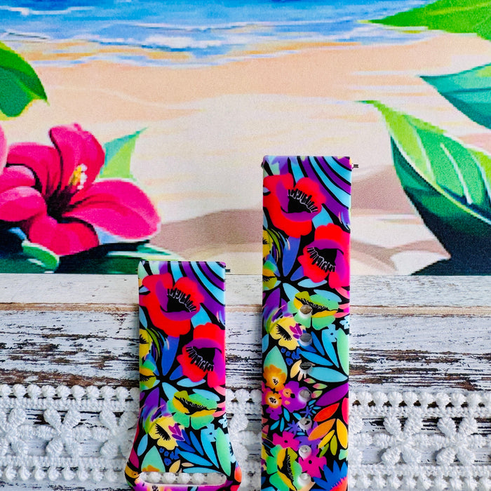 Electric Paradise Print Silicone Band For Samsung Watch