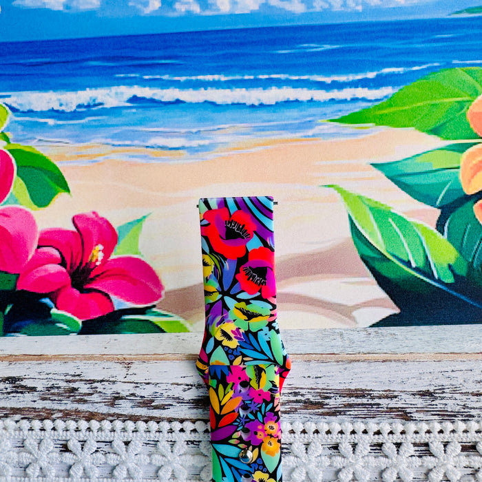 Electric Paradise Print Silicone Band For Samsung Watch