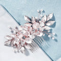 Wedding Hair Accessories - Pearl and Crystal Bridal Hair Comb - Available in Silver, Rose Gold and Yellow Gold